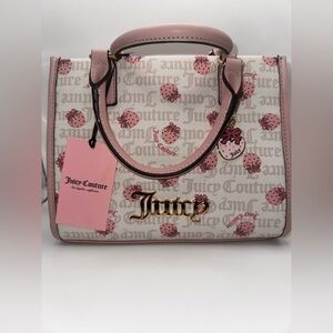 Juicy Couture Berry Sweet Mini Bag NWT White Crystal Pink